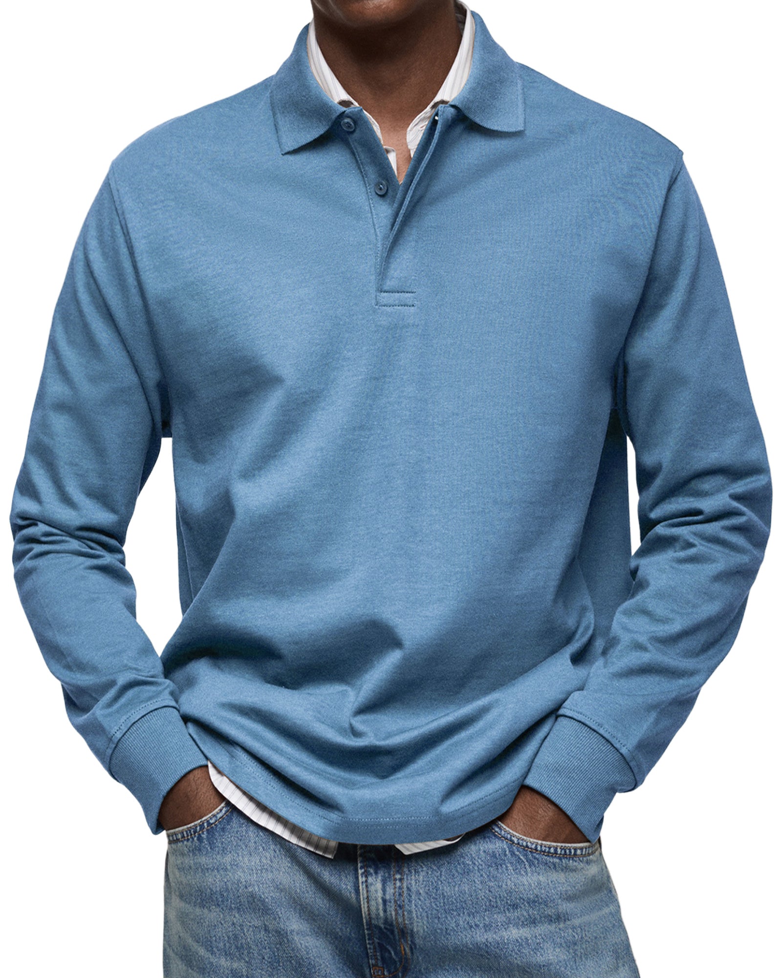 HARRISON | LUXURY LONG-SLEEVED POLO