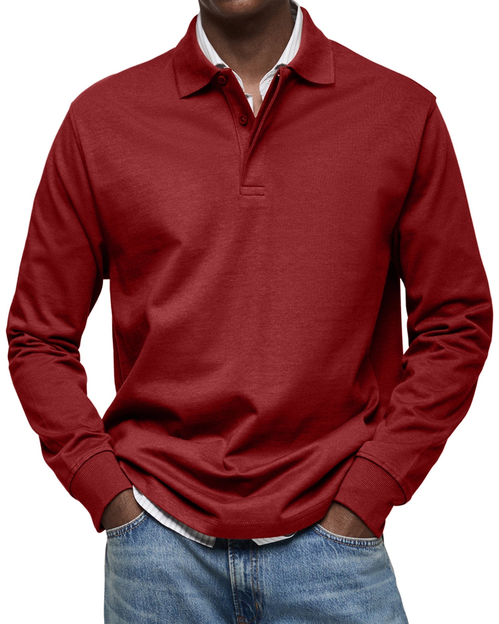 HARRISON | LUXURY LONG-SLEEVED POLO