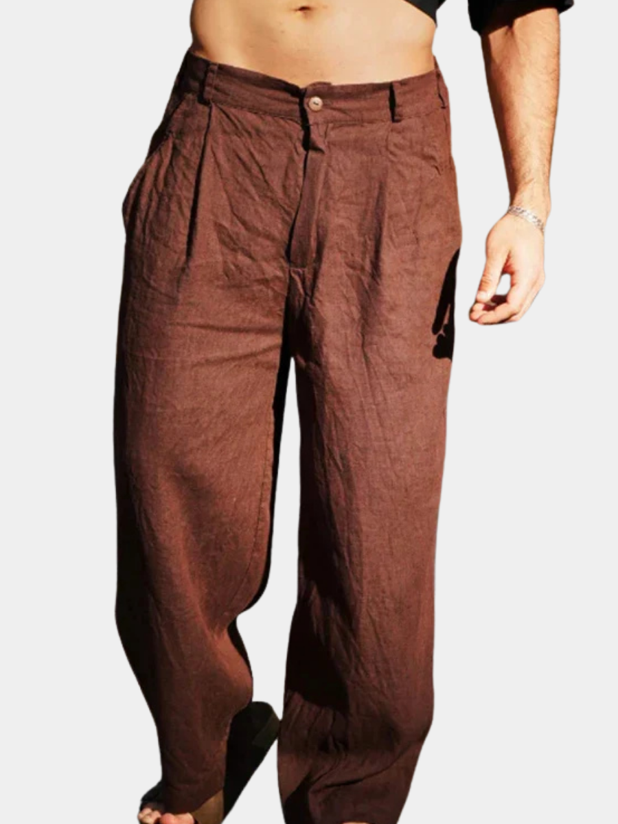 HARRISON | WIDE LEG LINEN PANTS