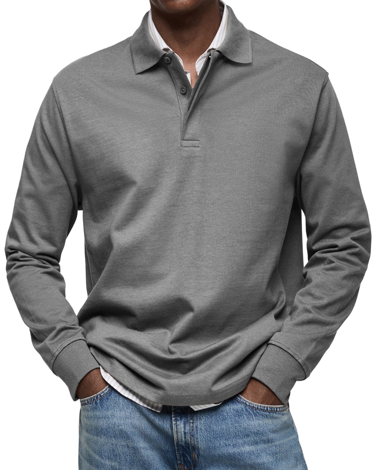HARRISON | LUXURY LONG-SLEEVED POLO