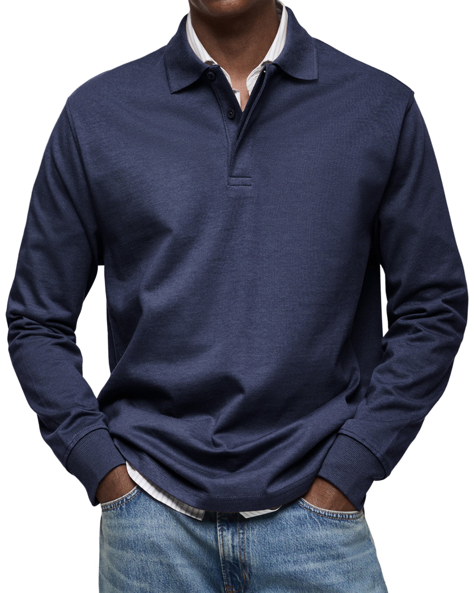 HARRISON | LUXURY LONG-SLEEVED POLO