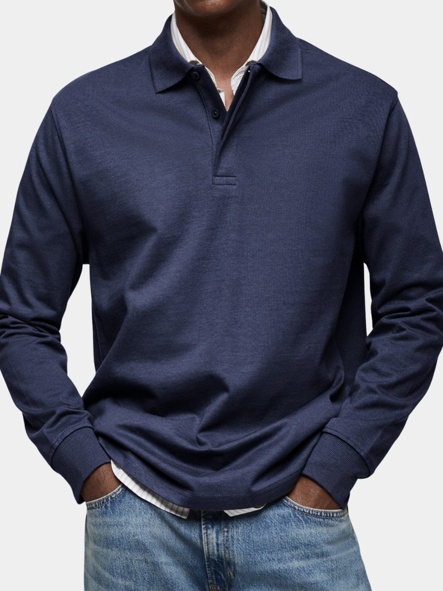 HARRISON | LUXURY LONG-SLEEVED POLO