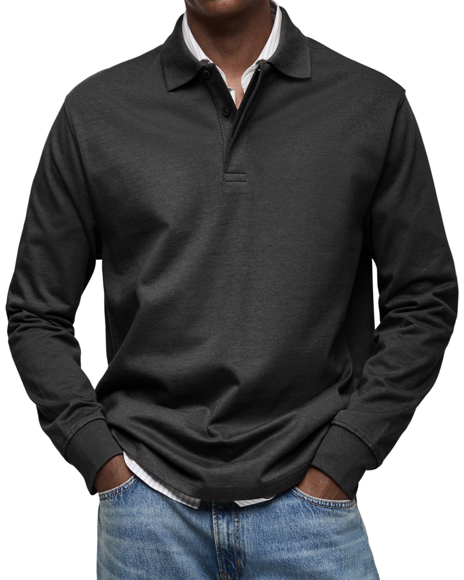 HARRISON | LUXURY LONG-SLEEVED POLO