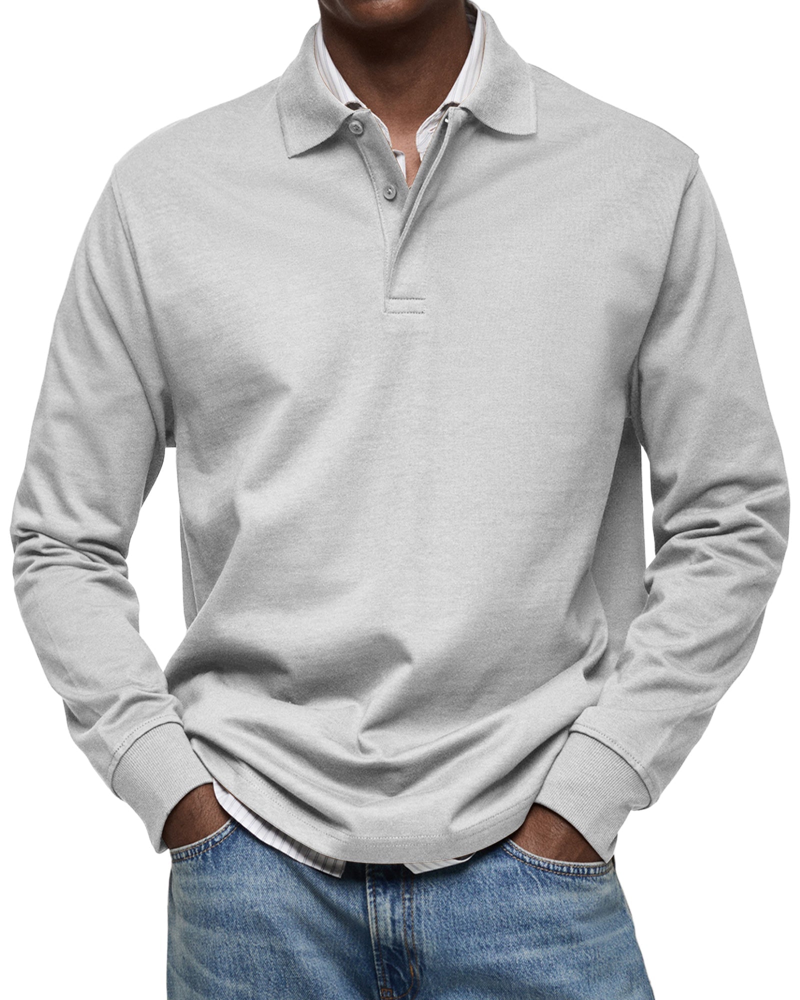 HARRISON | LUXURY LONG-SLEEVED POLO